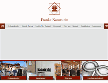 Tablet Screenshot of frankenaturstein.de